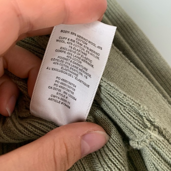 Wilfred Plunge Front Cardigan, Size S, Sage Green - Picture 4 of 8